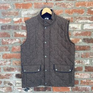 Southern‎ Proper Tweed Quilted Brown Vest Large